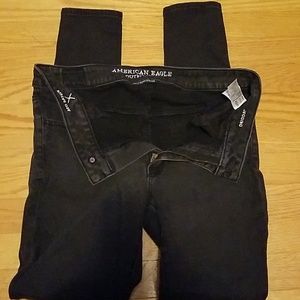 American eagle black jeggings
